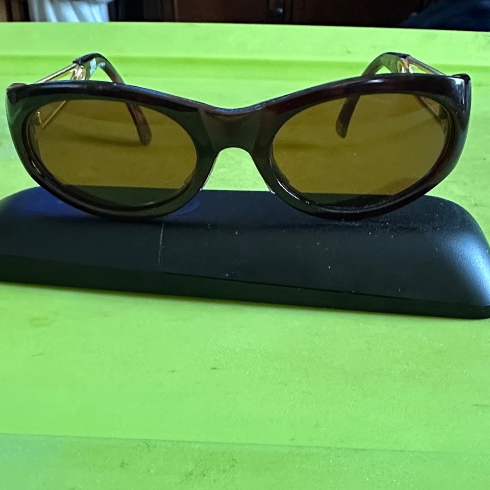 Versace Brown and Gold Sunglasses